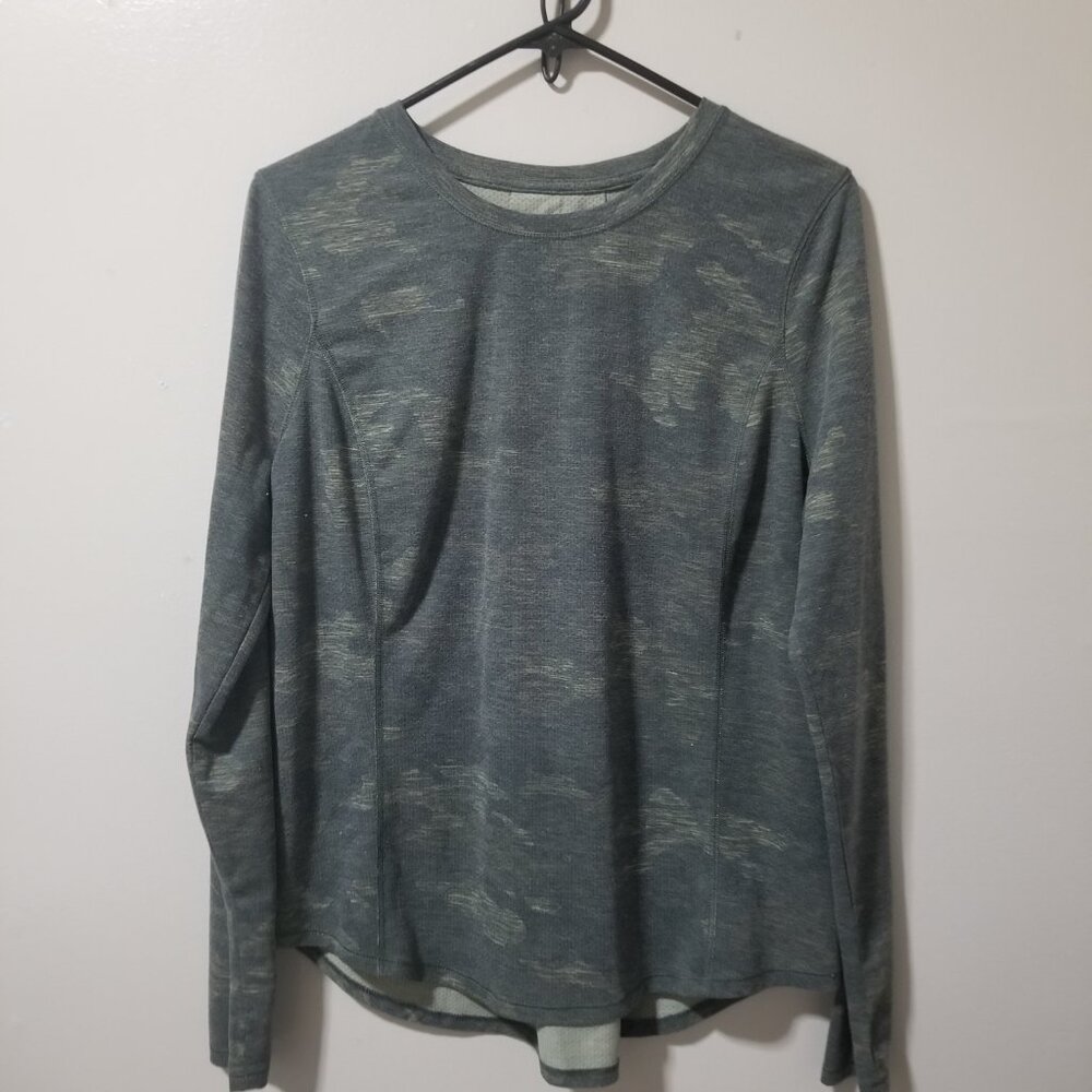 Avia Blouse Camo Long Sleeve Women's L(12-14)